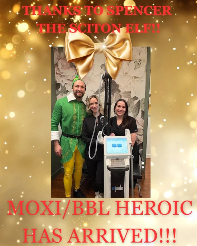 ✨ BIG NEWS at Jewell Aesthetic Med Spa! ✨

Thanks to Spencer — our Sciton elf 🧝‍♂️✨ — the MOXI / BBL HEROic has officially arrived!

Starting January 2026, we’ll be offering:
🔥 MOXI
🔥 BBL HEROic
🔥 SkinTyte™ (Skin Tightening)

We are beyond excited to expand our laser menu with these next-level skin rejuvenation treatments designed to improve tone, texture, pigment, redness, and overall skin quality—with little to no downtime.

✨ Why we love them:
• MOXI – Prejuvenation + glow, smooths texture & boosts collagen
• BBL HEROic – Treats sun damage, redness, acne & signs of aging fast
• SkinTyte™ – Non-invasive skin tightening using infrared energy

✨ Let’s glow into the New Year with brighter, tighter, healthier skin.
📅 Booking opens soon — stay tuned!

#JAMSGlow #ScitonLaser #MOXI #BBLHEROic #SkinTightening #LaserSeason #JewellAestheticMedSpa #ReputationBuiltOnResults