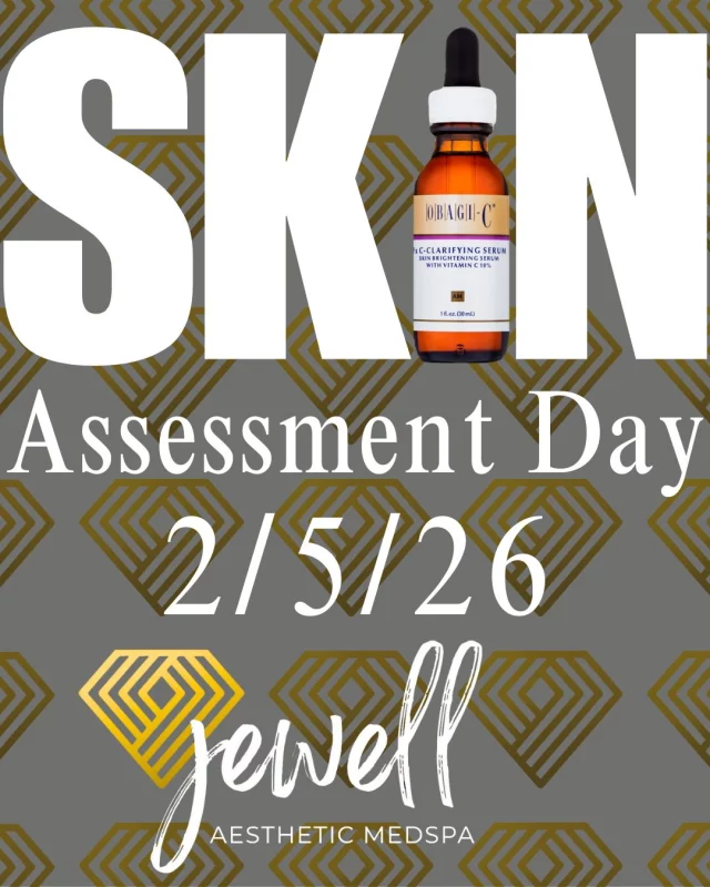 Skin Assessment Day is happening tomorrow 2/5 and we have just 4 spots left!🚨
This is the perfect opportunity to invest in your skin with a personalized consultation, customized treatment plan, and exclusive event-only pricing.
As a bonus, when you spend $400+, you can choose a complimentary HydraFacial or Microneedling appointment.
📞 Call now to secure your spot at (541)683-3238! Availability is very limited!

“A Reputation Built on Results” 🩷💚
#jewellaestheticmedspaeugeneoregon #hillaryjewellnpeugeneoregon #eugene #eugeneoregon #medspaeugeneoregon #medspa #hydrafacial #botox #dysport #juvederm #skincare #halo #bblforeveryoung #sciton #bbl #sofwave #skintightening #skinfirming #obagiskincare #skinmedica #injectables #skintexture #skinmedica #obagi #restylane #skincare #JAMS #lipfiller #laserhairremoval