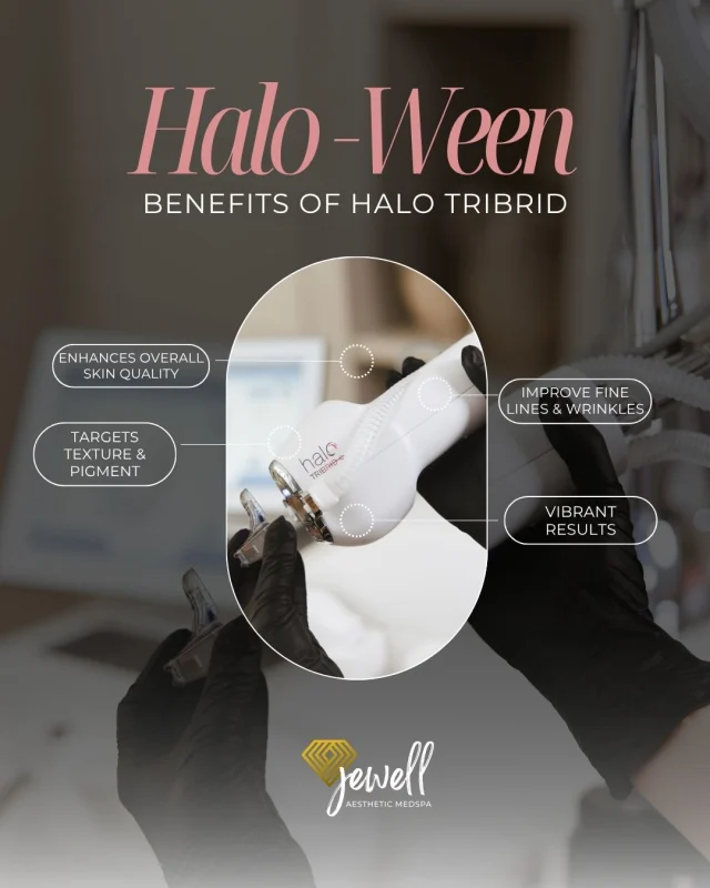 HALO-WEEN IS HERE!🎃 It’s time to give your skin a little spooky-good glow!👻 Halo Tribrid targets multiple skin concerns in one treatment to help improve tone, texture, pigmentation, and overall skin quality. Get 20% OFF HALO TRIBRID treatments through October 26th!
Want to take your results even further? Pair your HALO with BBL to target both skin texture and pigmentation for a more comprehensive skin rejuvenation treatment. 

Call our office at 541-683-3238 or head online using the link in our bio / store.jewellaestheticmedspa.com to snag our biggest sale of the year! 🍂

“A Reputation Built on Results” 🩷💚
#resultsmatter #tribrid #halo #halotribrid #jewellaestheticmedspaeugeneoregon #eugene #eugeneoregon #medspaeugeneoregon #medspa #skincare #halo #bblforeveryoung #bbl #sofwave #skintightening #skinfirming #obagiskincare #skinmedica #Moxi #skintexture #skinmedica #obagi #skincare #JAMS #laserhairremoval